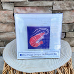 Shrimp on Dark Blue Needlepoint Kit - The Pink Pineapple 850