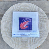 Shrimp on Dark Blue Needlepoint Kit - The Pink Pineapple 850