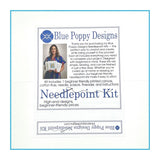 Shrimp on Dark Blue Needlepoint Kit - The Pink Pineapple 850