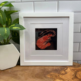 Shrimp on Dark Blue Needlepoint Kit - The Pink Pineapple 850