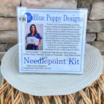 Shrimp on Dark Blue Needlepoint Kit - The Pink Pineapple 850