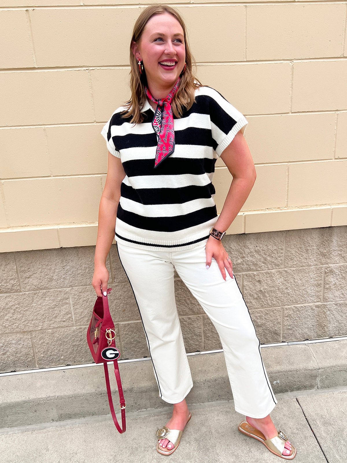 Sideline Social Sweater Top in Black - The Pink Pineapple 850