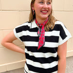 Sideline Social Sweater Top in Black - The Pink Pineapple 850