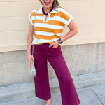 Sideline Social Sweater Top in Mustard - The Pink Pineapple 850