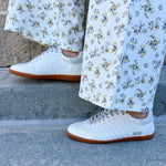 Sidewalk Stroll Sneakers with White Side Stripes - The Pink Pineapple 850