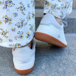 Sidewalk Stroll Sneakers with White Side Stripes - The Pink Pineapple 850