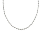 Silver Chunky Twisted Necklace - The Pink Pineapple 850