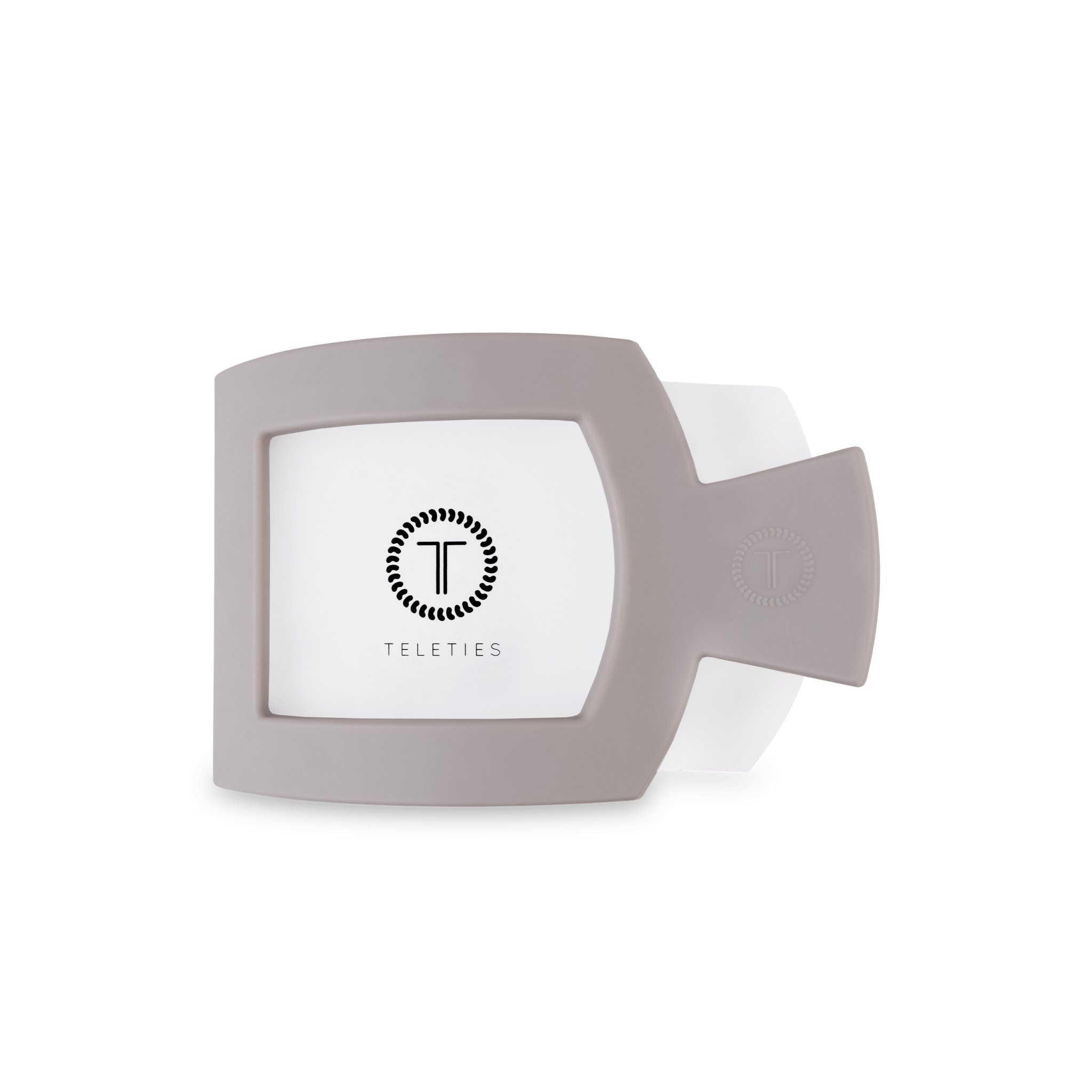 Silver Flames Medium Flat Square Hair Clip - The Pink Pineapple 850