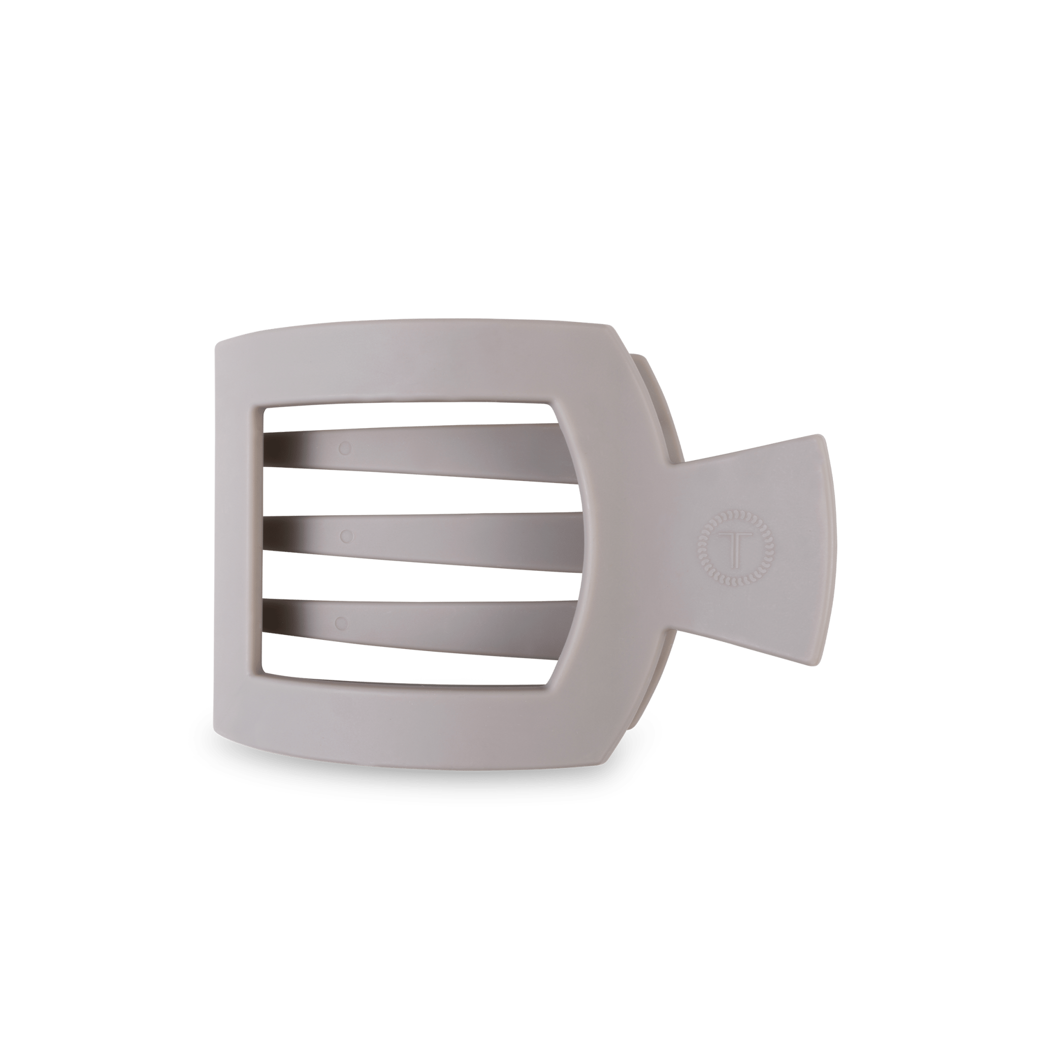 Silver Flames Medium Flat Square Hair Clip - The Pink Pineapple 850