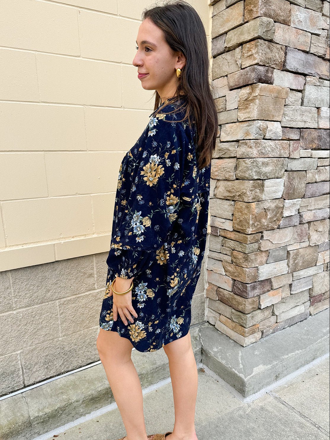 Simply Lovely Corduroy Mini Dress - The Pink Pineapple 850