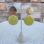Simply the Best Earrings in Gold & Pistachio - The Pink Pineapple 850