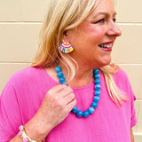 Sky Marble Necklace - The Pink Pineapple 850