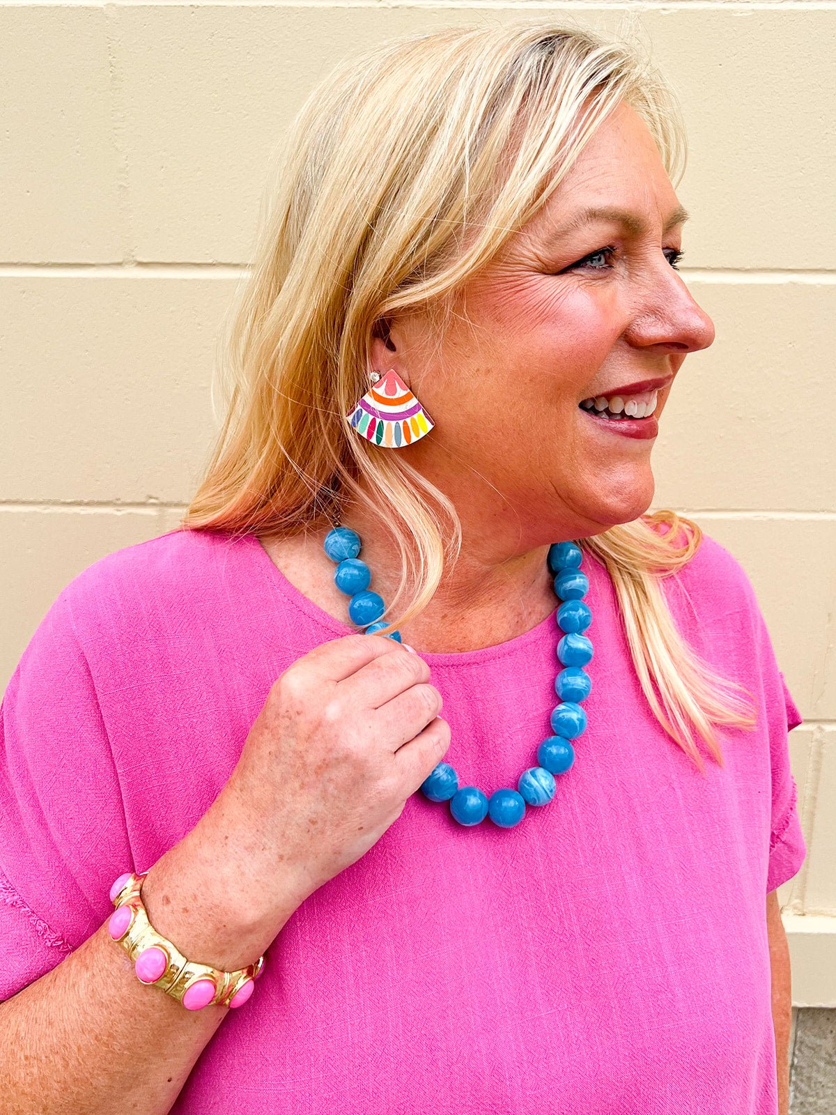 Sky Marble Necklace - The Pink Pineapple 850