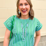 Skyline Striped Top & Maxi Skirt Set - The Pink Pineapple 850