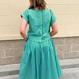 Skyline Striped Top & Maxi Skirt Set - The Pink Pineapple 850