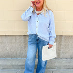 Skyward Linen Button - Up Top - The Pink Pineapple 850