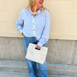 Skyward Linen Button - Up Top - The Pink Pineapple 850