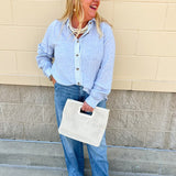 Skyward Linen Button - Up Top - The Pink Pineapple 850