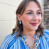 Small Dangle Drop Earrings - The Pink Pineapple 850