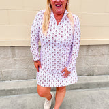[Smith & Quinn] Ava Quarter Zip - Alabama Dot Floral - The Pink Pineapple 850