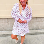 [Smith & Quinn] Ava Quarter Zip - Alabama Dot Floral - The Pink Pineapple 850