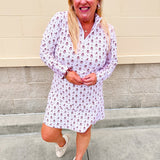 [Smith & Quinn] Ava Quarter Zip - Alabama Dot Floral - The Pink Pineapple 850