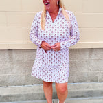 [Smith & Quinn] Ava Quarter Zip - Alabama Dot Floral - The Pink Pineapple 850