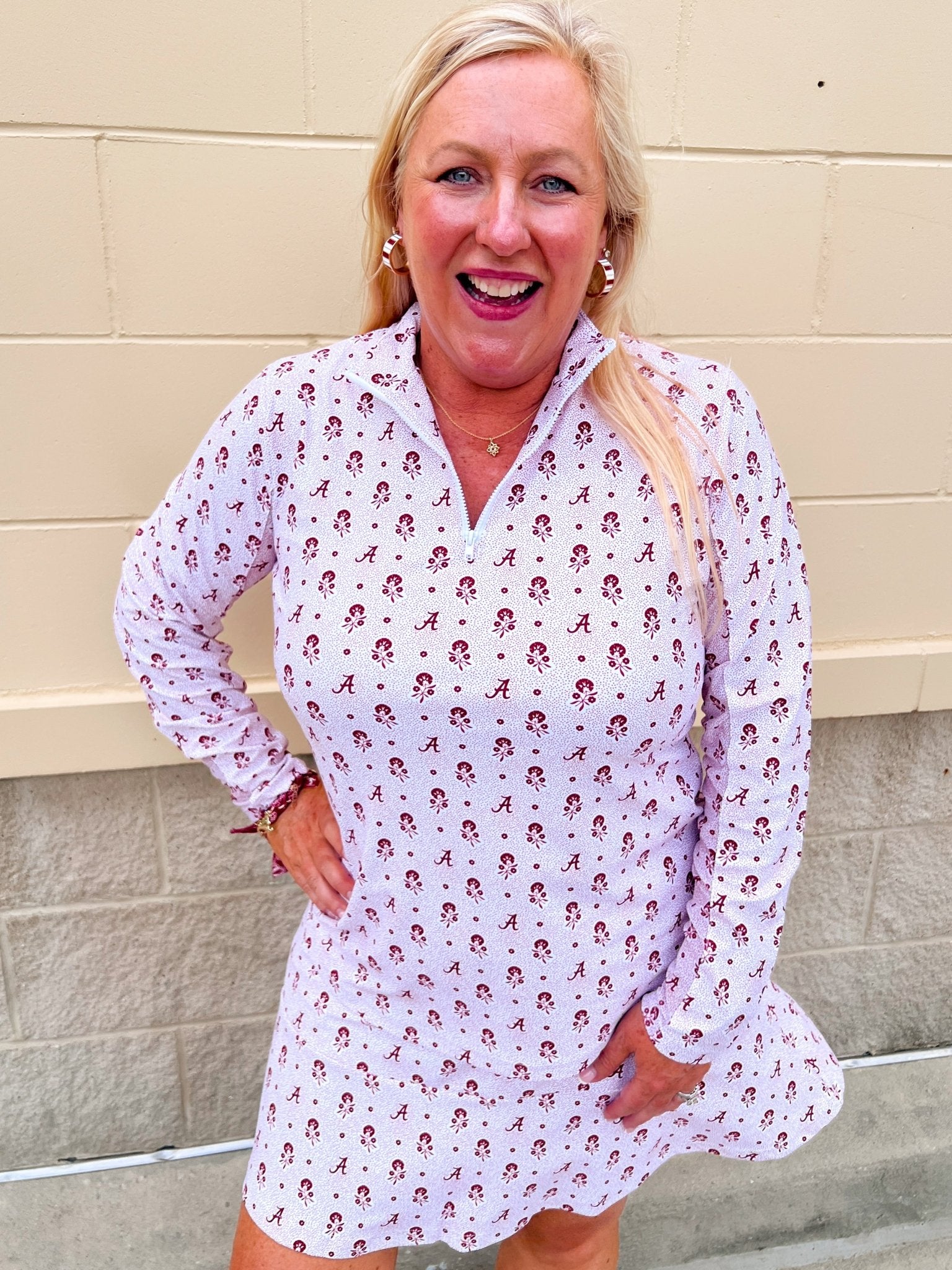 [Smith & Quinn] Ava Quarter Zip - Alabama Dot Floral - The Pink Pineapple 850