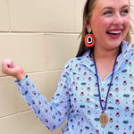 [Smith & Quinn] Ava Quarter Zip - Florida Dot Floral - The Pink Pineapple 850