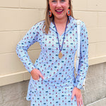 [Smith & Quinn] Ava Quarter Zip - Florida Dot Floral - The Pink Pineapple 850