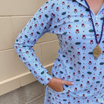 [Smith & Quinn] Ava Quarter Zip - Florida Dot Floral - The Pink Pineapple 850
