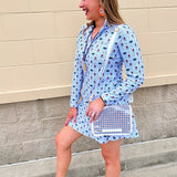 [Smith & Quinn] Ava Quarter Zip - Florida Dot Floral - The Pink Pineapple 850