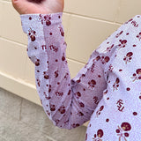 [Smith & Quinn] Ava Quarter Zip - Florida State Dot Floral - The Pink Pineapple 850