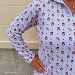 [Smith & Quinn] Ava Quarter Zip - Florida State Dot Floral - The Pink Pineapple 850