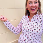 [Smith & Quinn] Ava Quarter Zip - Georgia Dot Floral - The Pink Pineapple 850