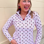 [Smith & Quinn] Ava Quarter Zip - Georgia Dot Floral - The Pink Pineapple 850