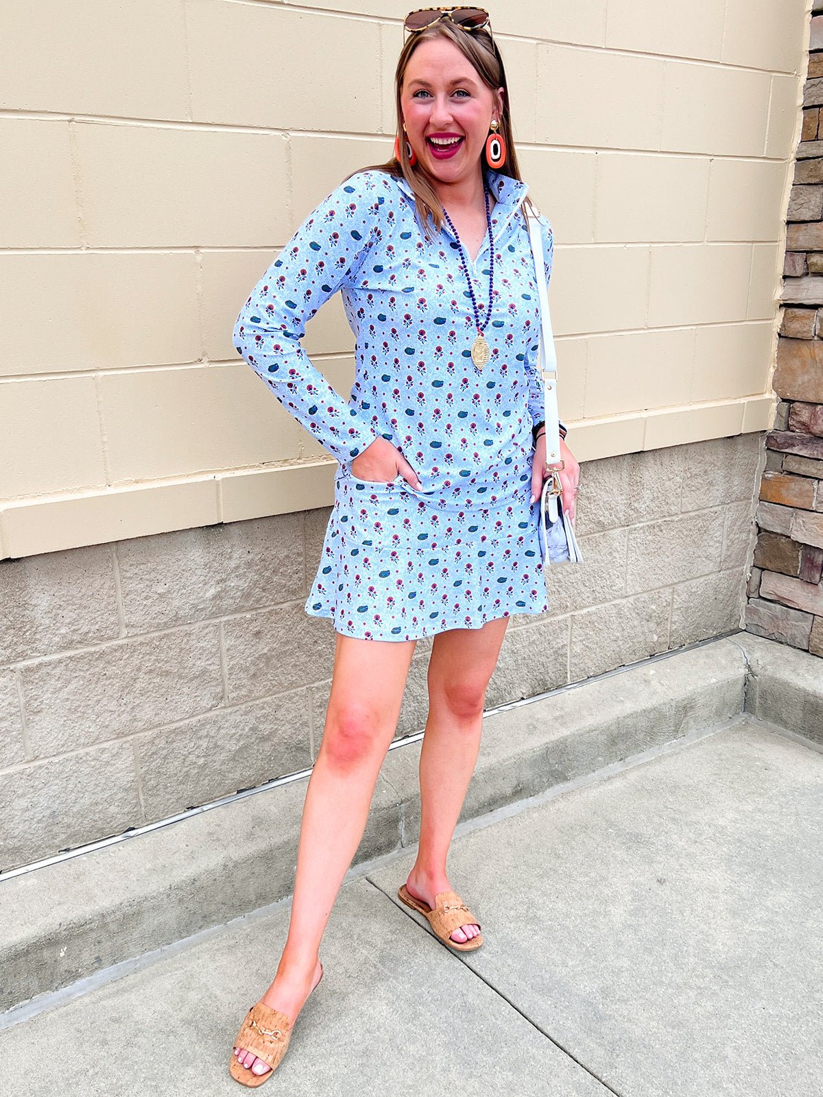 [Smith & Quinn] Molly Skort - Florida Dot Floral - The Pink Pineapple 850