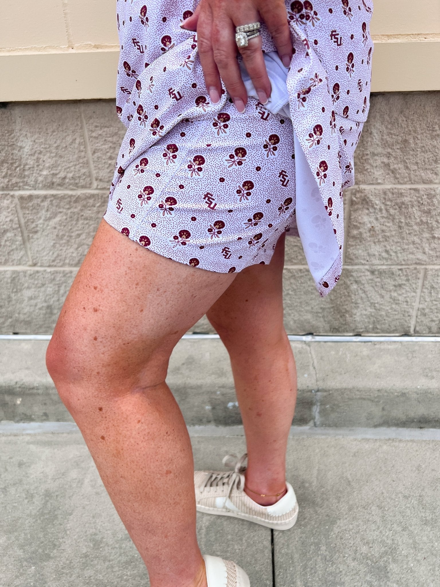 [Smith & Quinn] Molly Skort - FSU Dot Floral - The Pink Pineapple 850