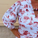 [Smith & Quinn] Tory Dress - Alabama Gameday Toile - The Pink Pineapple 850