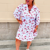 [Smith & Quinn] Tory Dress - Alabama Gameday Toile - The Pink Pineapple 850