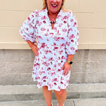 [Smith & Quinn] Tory Dress - Alabama Gameday Toile - The Pink Pineapple 850