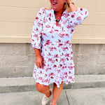 [Smith & Quinn] Tory Dress - Alabama Gameday Toile - The Pink Pineapple 850
