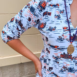 [Smith & Quinn] Tory Dress - Auburn Gameday Toile - The Pink Pineapple 850