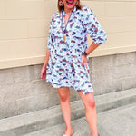 [Smith & Quinn] Tory Dress - Auburn Gameday Toile - The Pink Pineapple 850