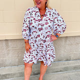 [Smith & Quinn] Tory Dress – Florida State Gameday Toile - The Pink Pineapple 850