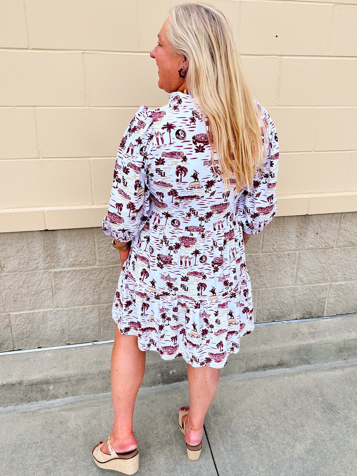 [Smith & Quinn] Tory Dress – Florida State Gameday Toile - The Pink Pineapple 850