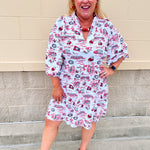 [Smith & Quinn] Tory Dress - Georgia Gameday Toile - The Pink Pineapple 850