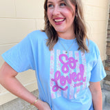 So Loved Stripe Tee - The Pink Pineapple 850