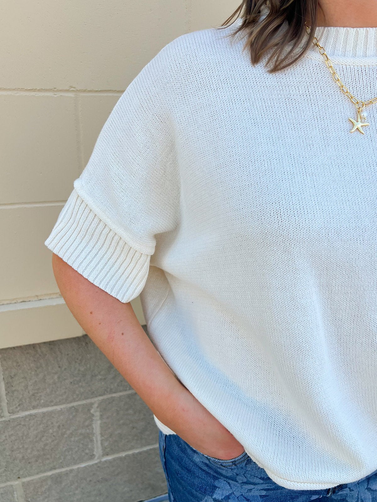 Soft Breeze Knit Sweater Top - The Pink Pineapple 850