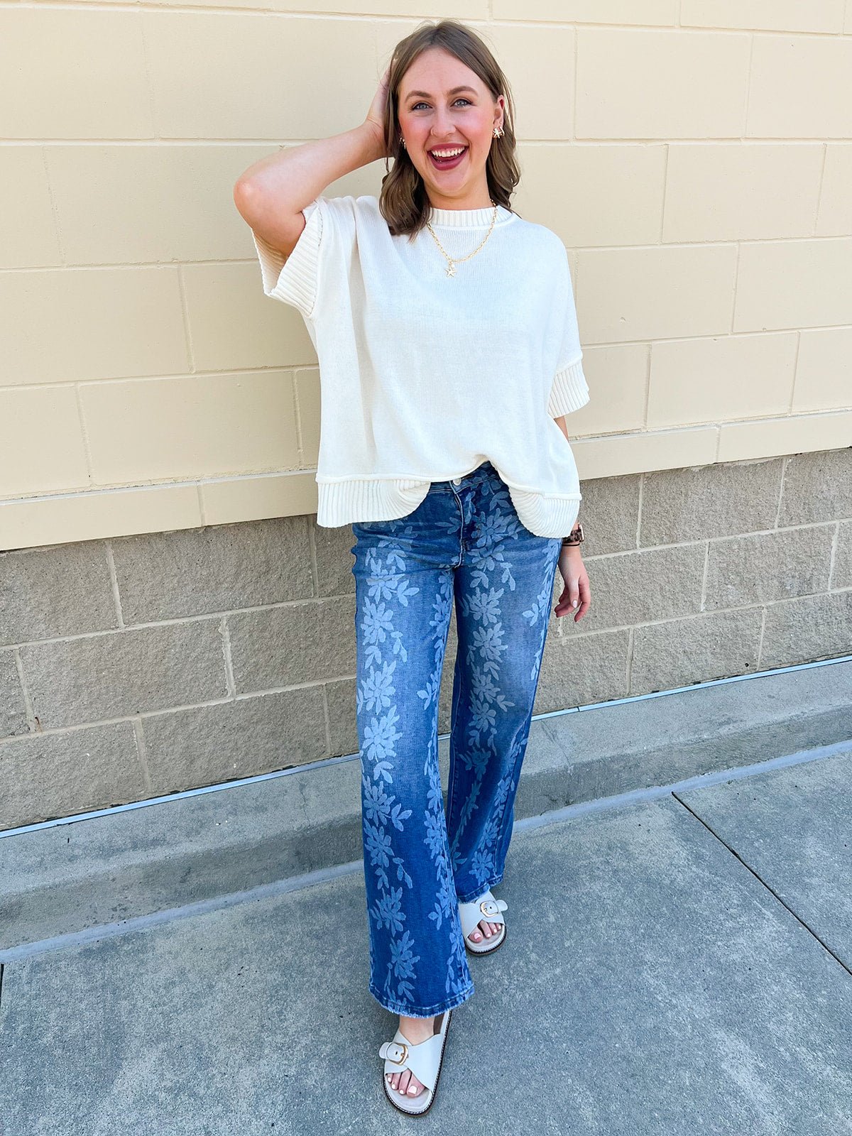 Soft Breeze Knit Sweater Top - The Pink Pineapple 850